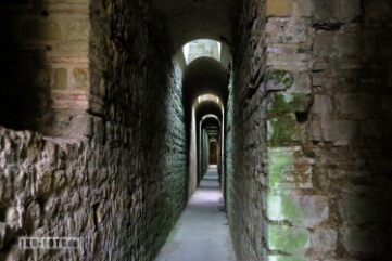 Römische Gewölbe Originale römische Gewölbe und Mauerwerke, unter den Kaiserthermen, Trier 2023